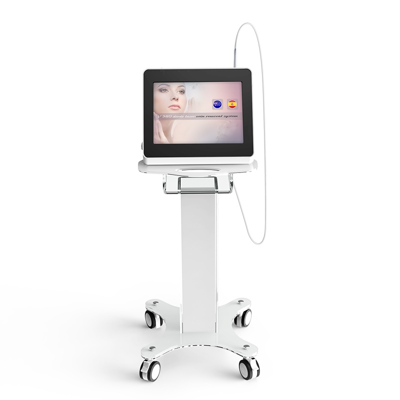 Hệ thống loại bỏ mạch máu (loại bỏ tĩnh mạch; mao mạch) bằng diode laser 980nm với màn hình màu cảm ứng 15 inch