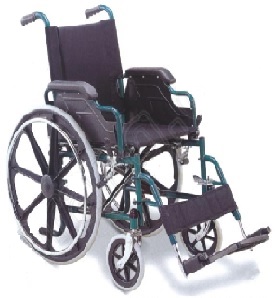 Xe đẩy bệnh nhân ngồi có thể tháo rời phần gác chân với bánh xe bằng lốp hơi