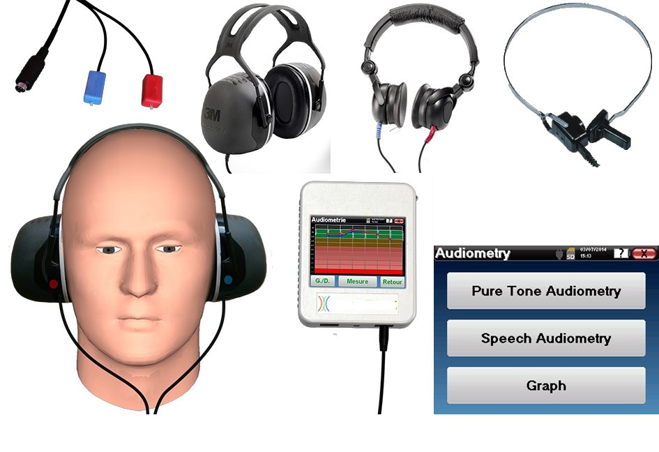 Máy đo thính lực đa chức năng gồm âm thanh thuần túy; dẫn truyền không khí; dẫn truyền xương; đo phản xạ âm thanh (OAE)