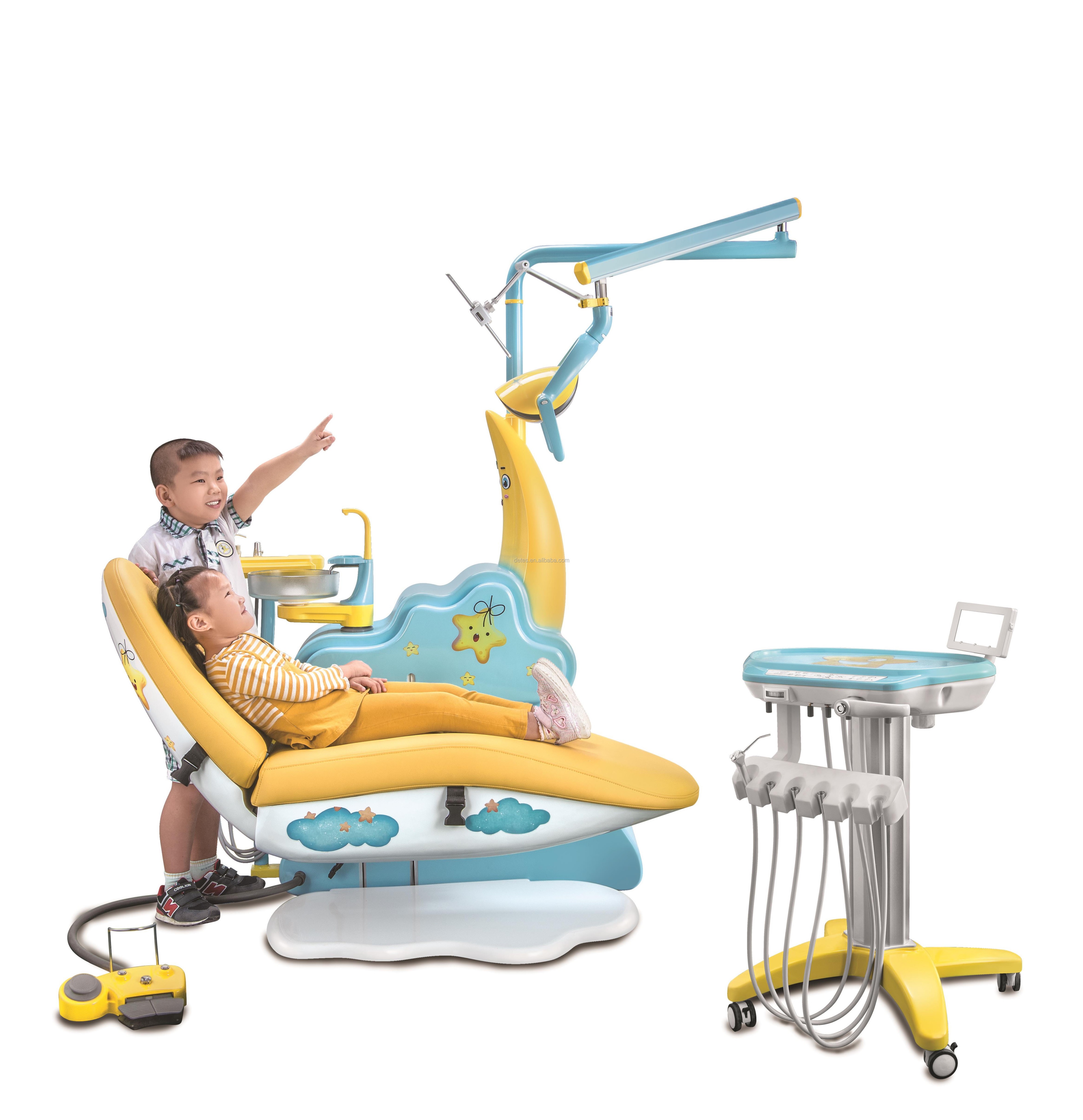 Hệ thống ghế máy Nha khoa cho trẻ em với thiết kế rất hình Ông mặt trăng đáng yêu